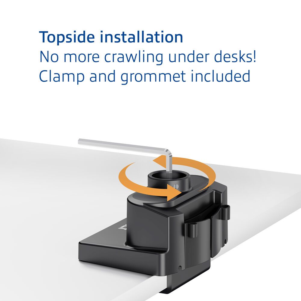 ACT AC8328 Dual monitor arm office solid pro, with mechanical spring