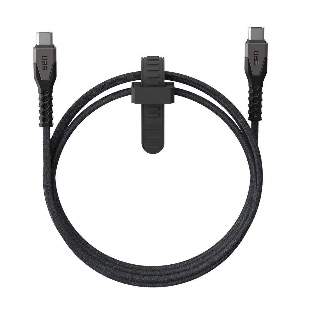 UAG Rugged Kevlar Cable USB-C - USB-C 1,5m Black/Grey