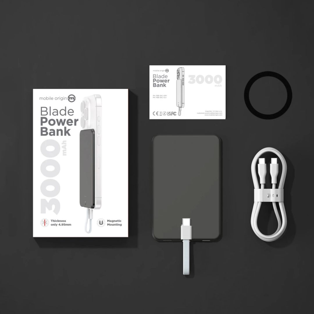 Mobile Origin Blade PowerBank 3000mAh Grey