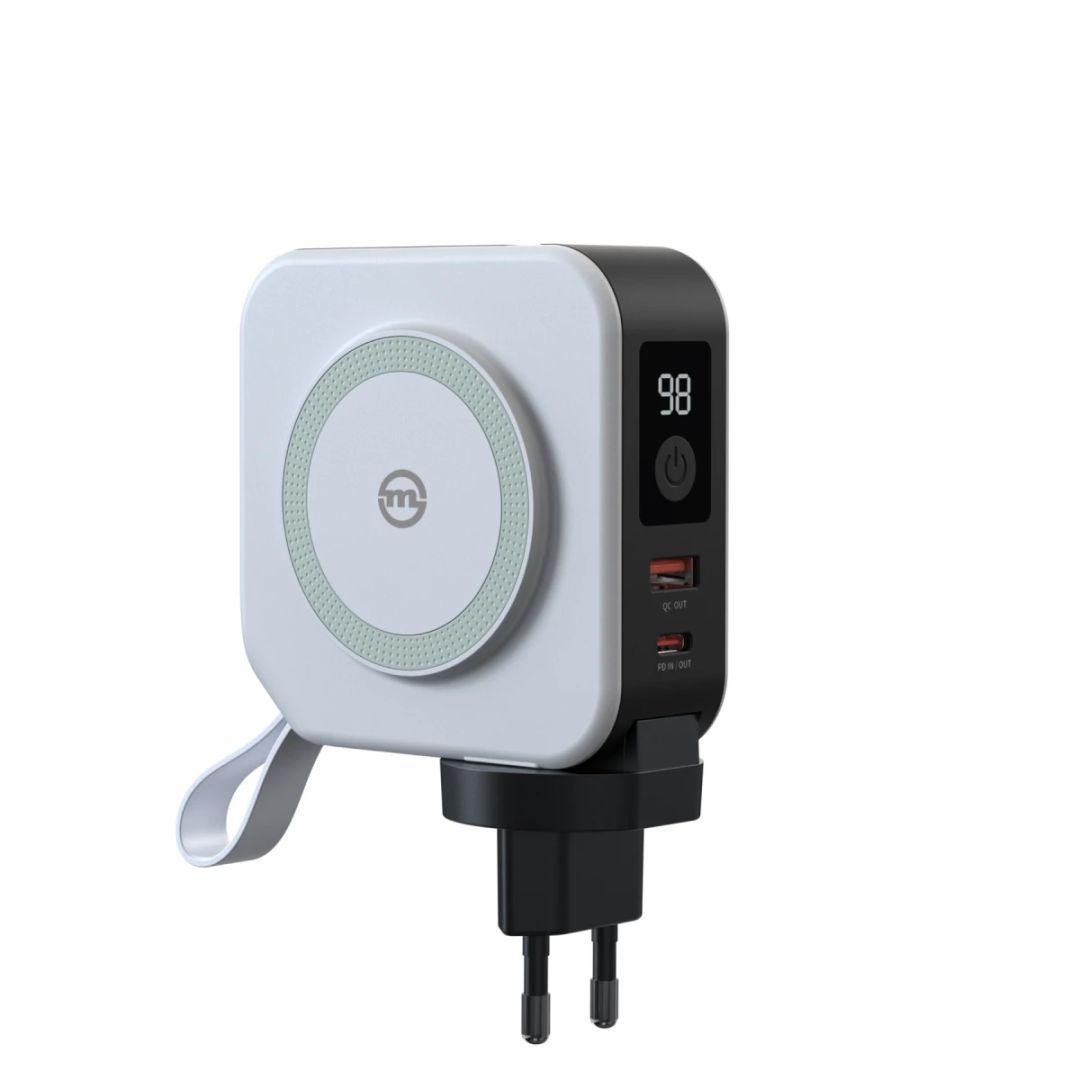 Mobile Origin Powerbank 10 000mAh and Travel Charger Lightning and USB-C cable White