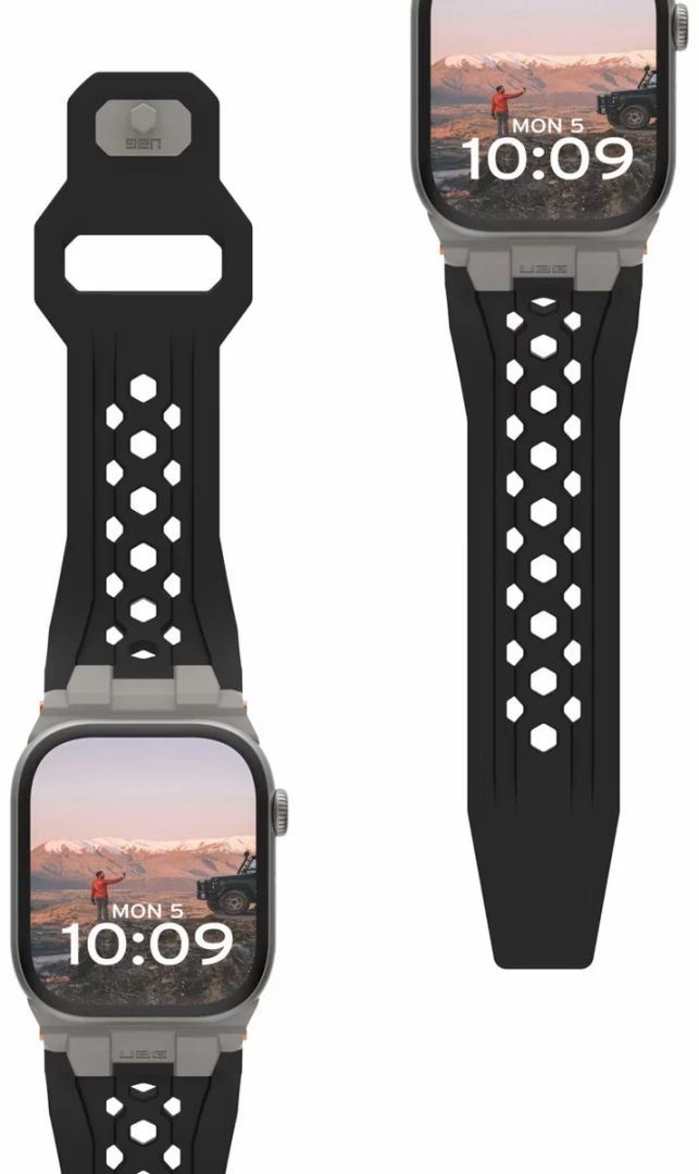 UAG Monarch Strap Apple Watch 49mm/46mm/45mm/44mm/42mm Black/Titanium