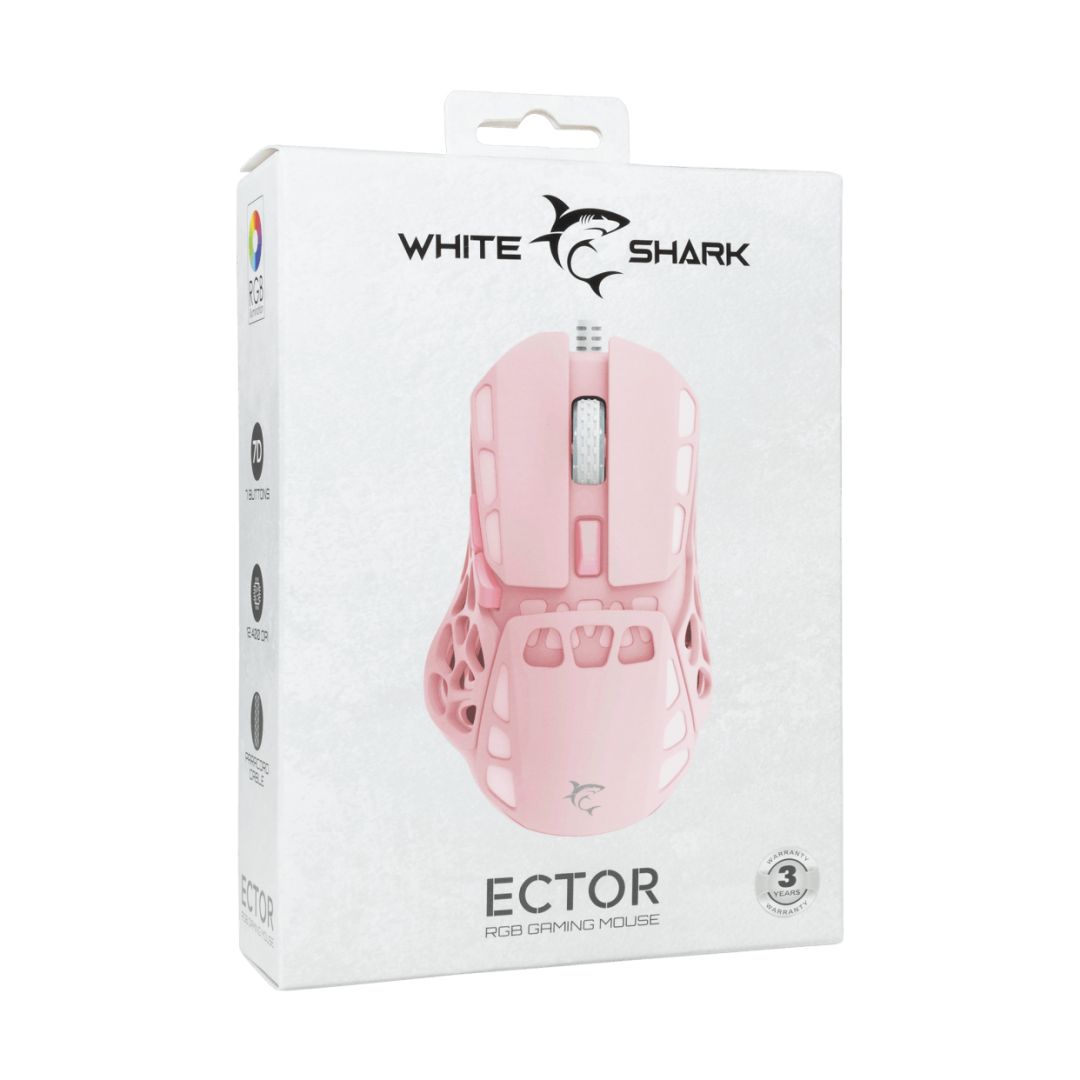 White Shark GM-5016P Ector Gaming mouse Pink