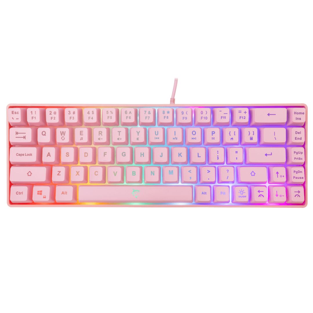 White Shark Ronin RGB Gaming keyboard Pink US