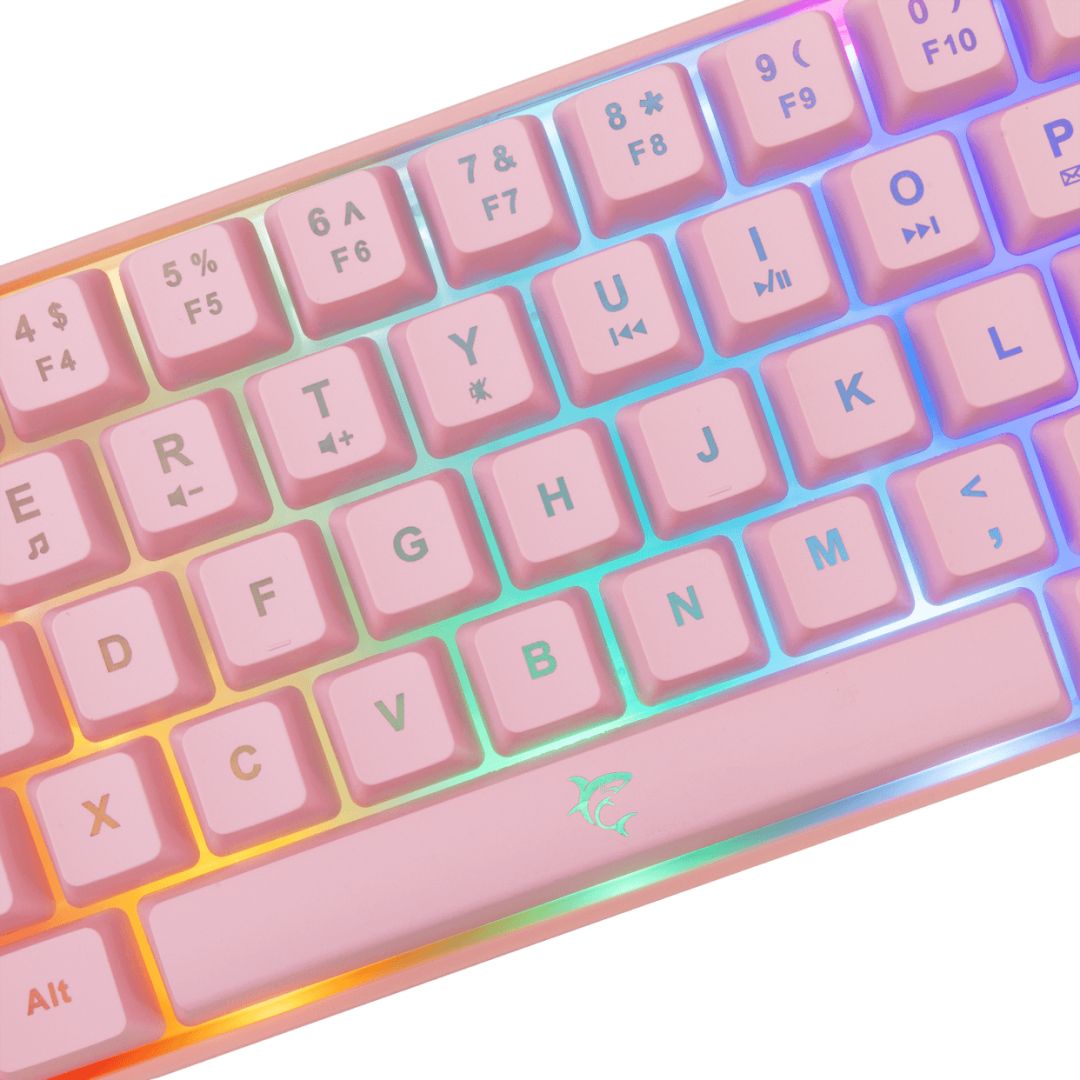 White Shark Ronin RGB Gaming keyboard Pink US