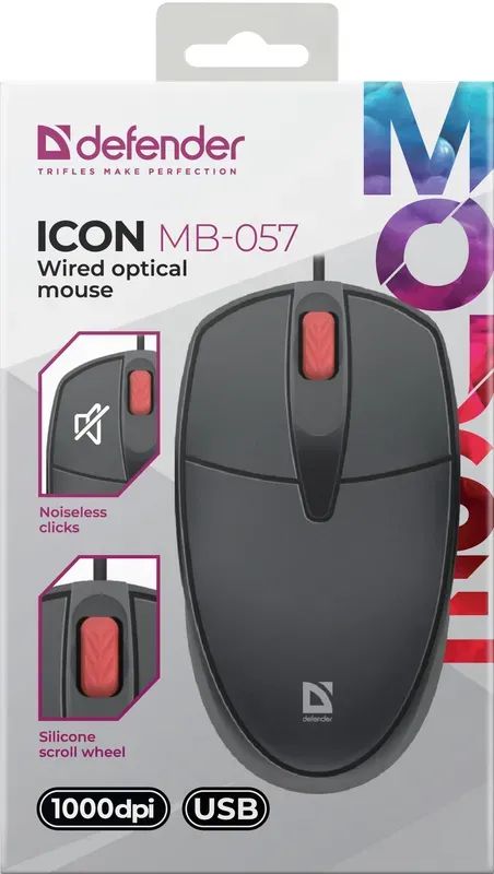 Defender MB-057 Icon Mouse Black