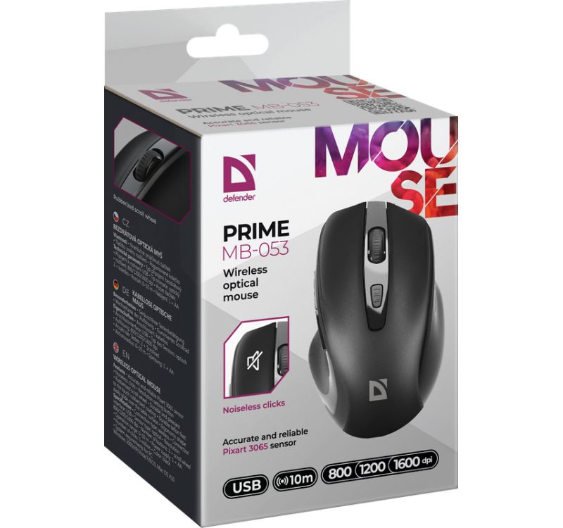 Defender MB-053 Prime Wireless Mouse Black