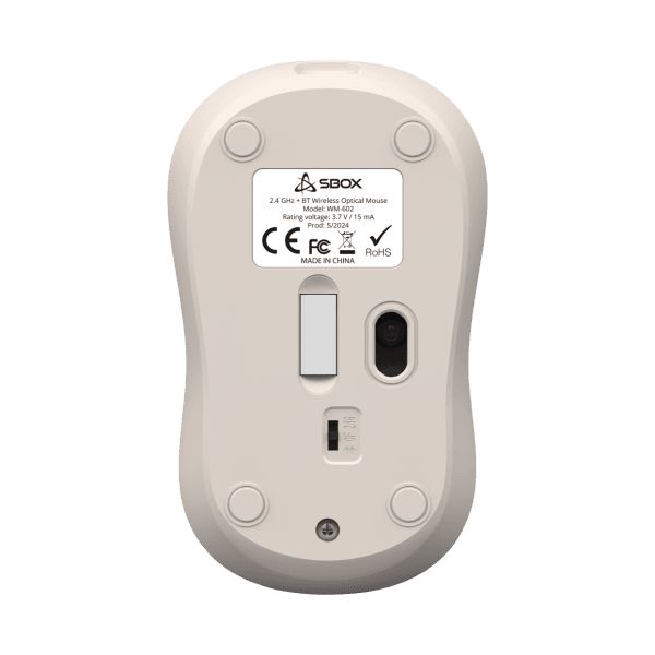 SBOX WM-602 Wireless Bluetooth Mouse Beige