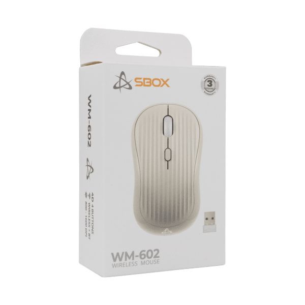 SBOX WM-602 Wireless Bluetooth Mouse Beige