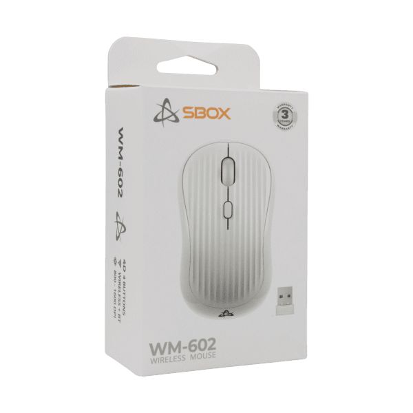 SBOX WM-602 Wireless Bluetooth Mouse White