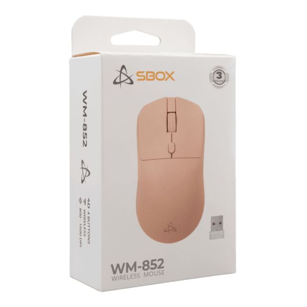 SBOX WM-852 Wireless Mouse Pink