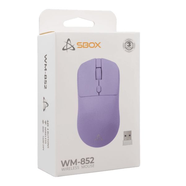 SBOX WM-852 Wireless Mouse Purple