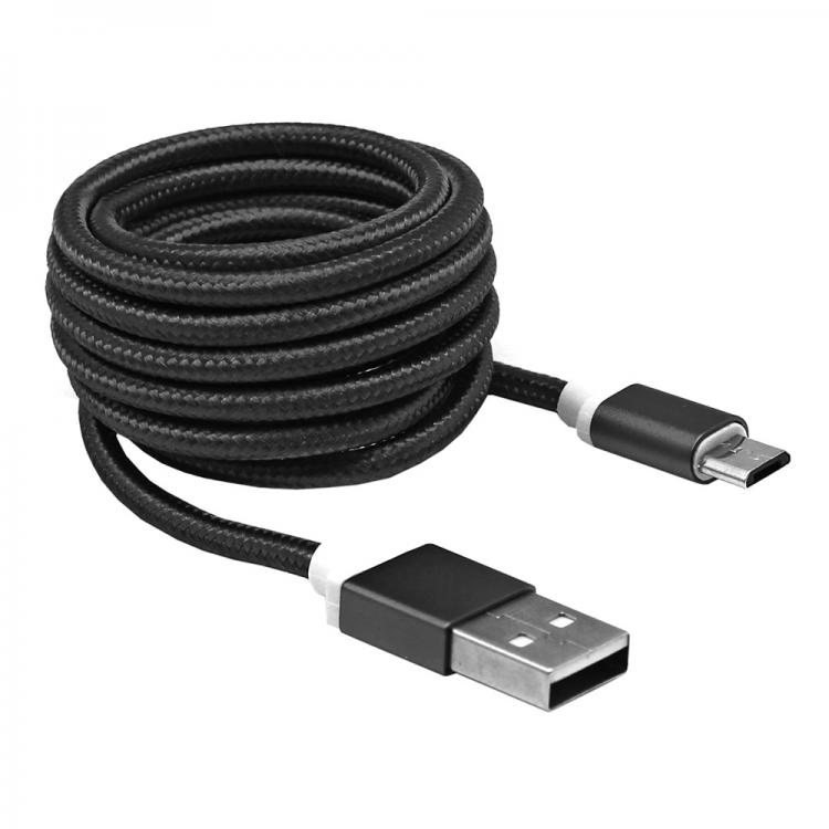 SBOX USB-microUSB kábel Black 1,5m