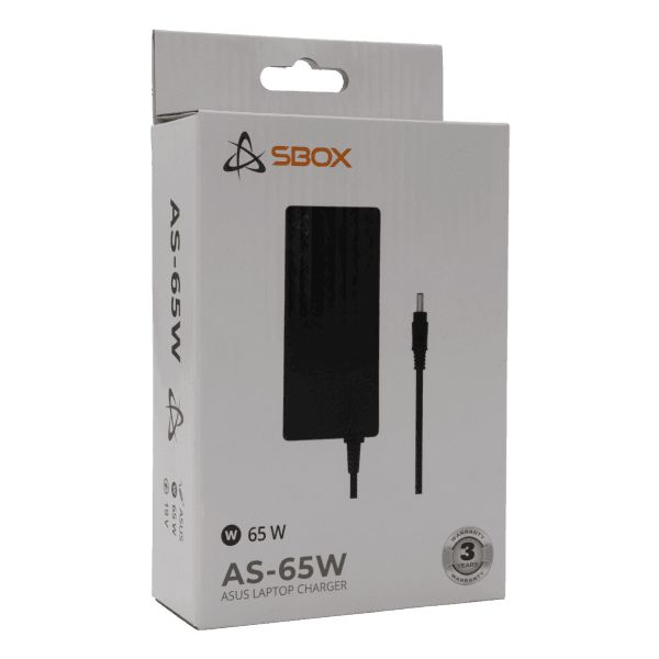SBOX AS-65W Asus Laptop Adapter Black