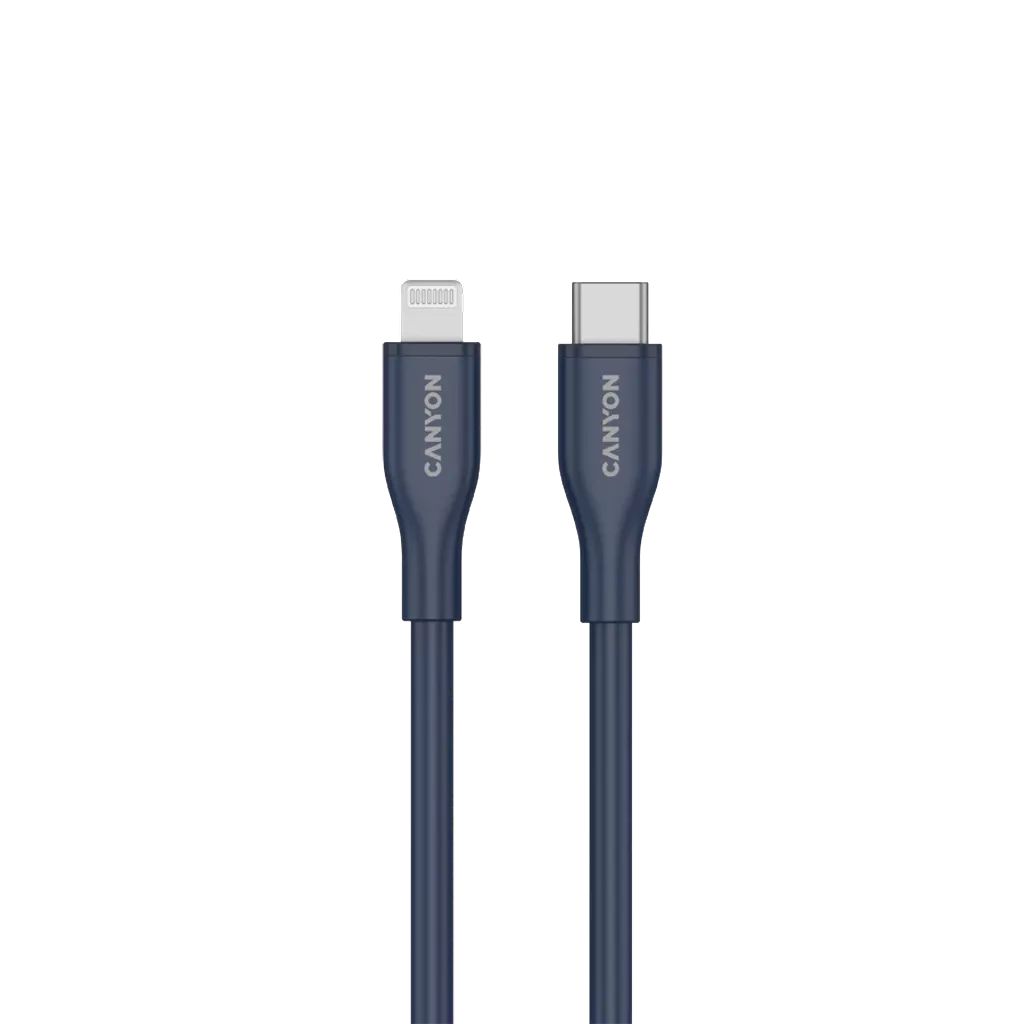 Canyon CNS-CLNM60SC10DB USBV-C to Lightning 60W cable 1m Dark Blue