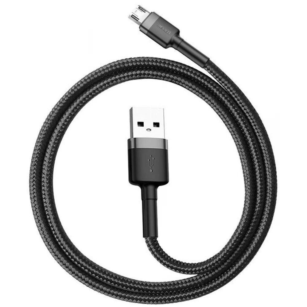 Baseus Cafule USB-Micro USB Cable 0,5m Black/Silver