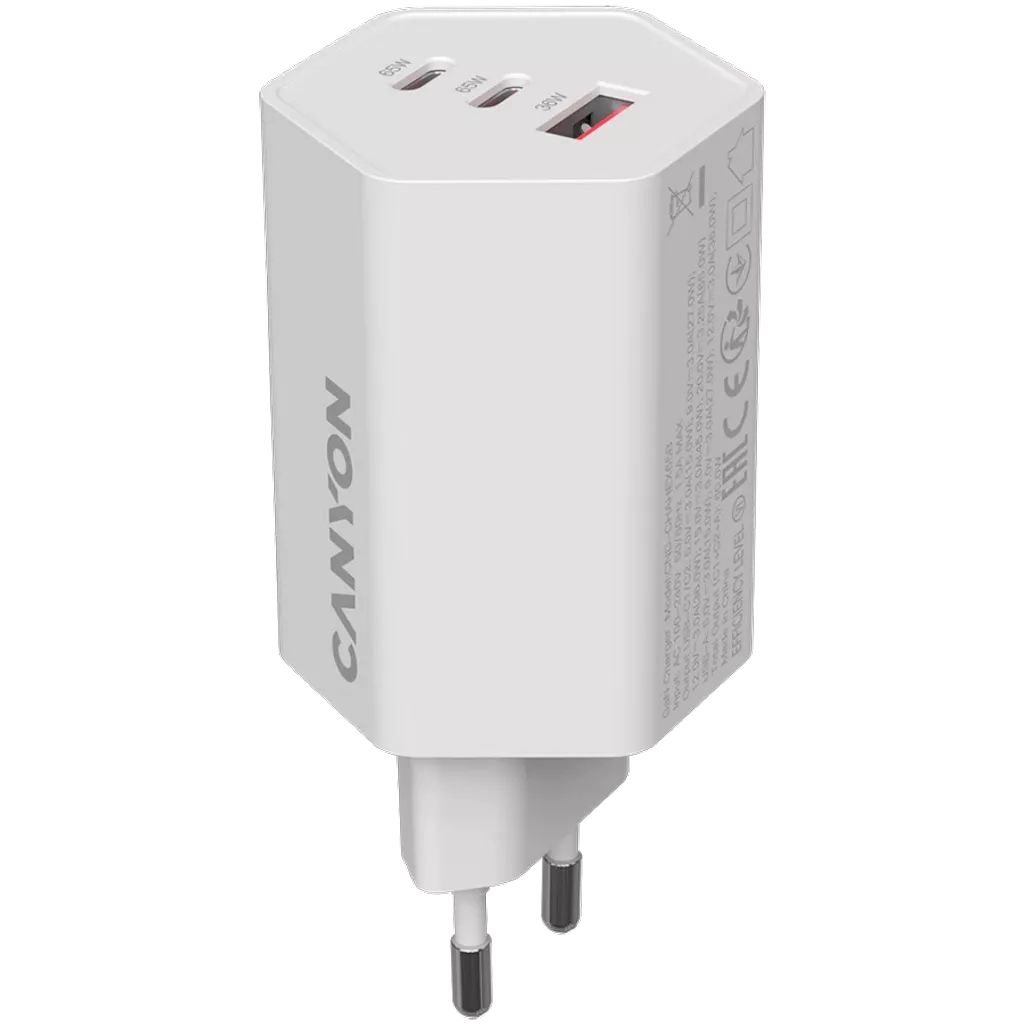 Canyon CND-CHAHEX65W Wall Charger Hexagon 65 White