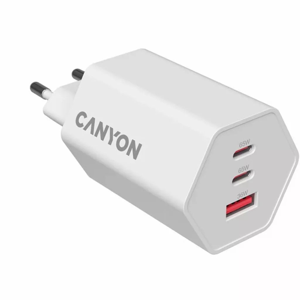 Canyon CND-CHAHEX65W Wall Charger Hexagon 65 White