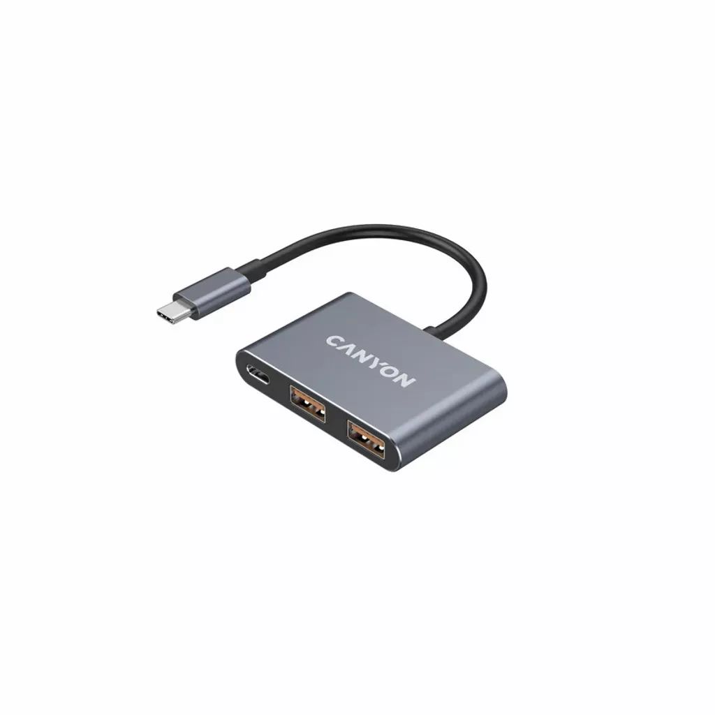 Canyon CNS-TDS3 3 Ports USB-C HUB Dark Grey