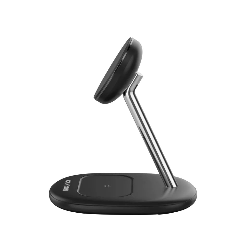 Canyon WCS-205 2-in-1 Wireless Charging Stand On Power 205 Black