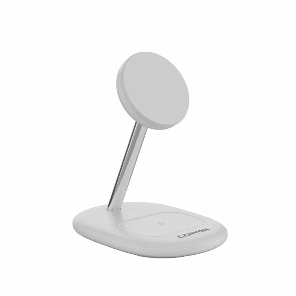 Canyon WCS-205 2-in-1 Wireless Charging Stand On Power 205 30W Adapter included White