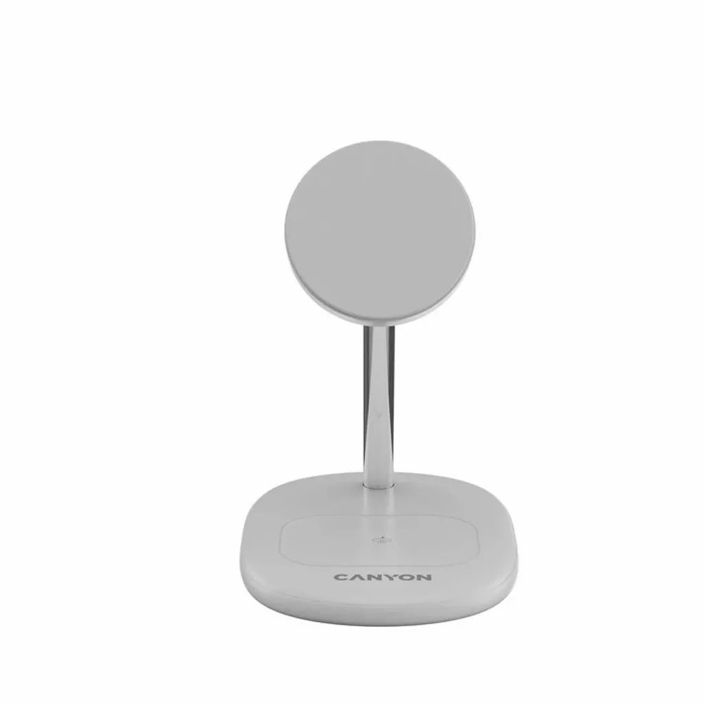 Canyon WCS-205 2-in-1 Wireless Charging Stand On Power 205 30W Adapter included White