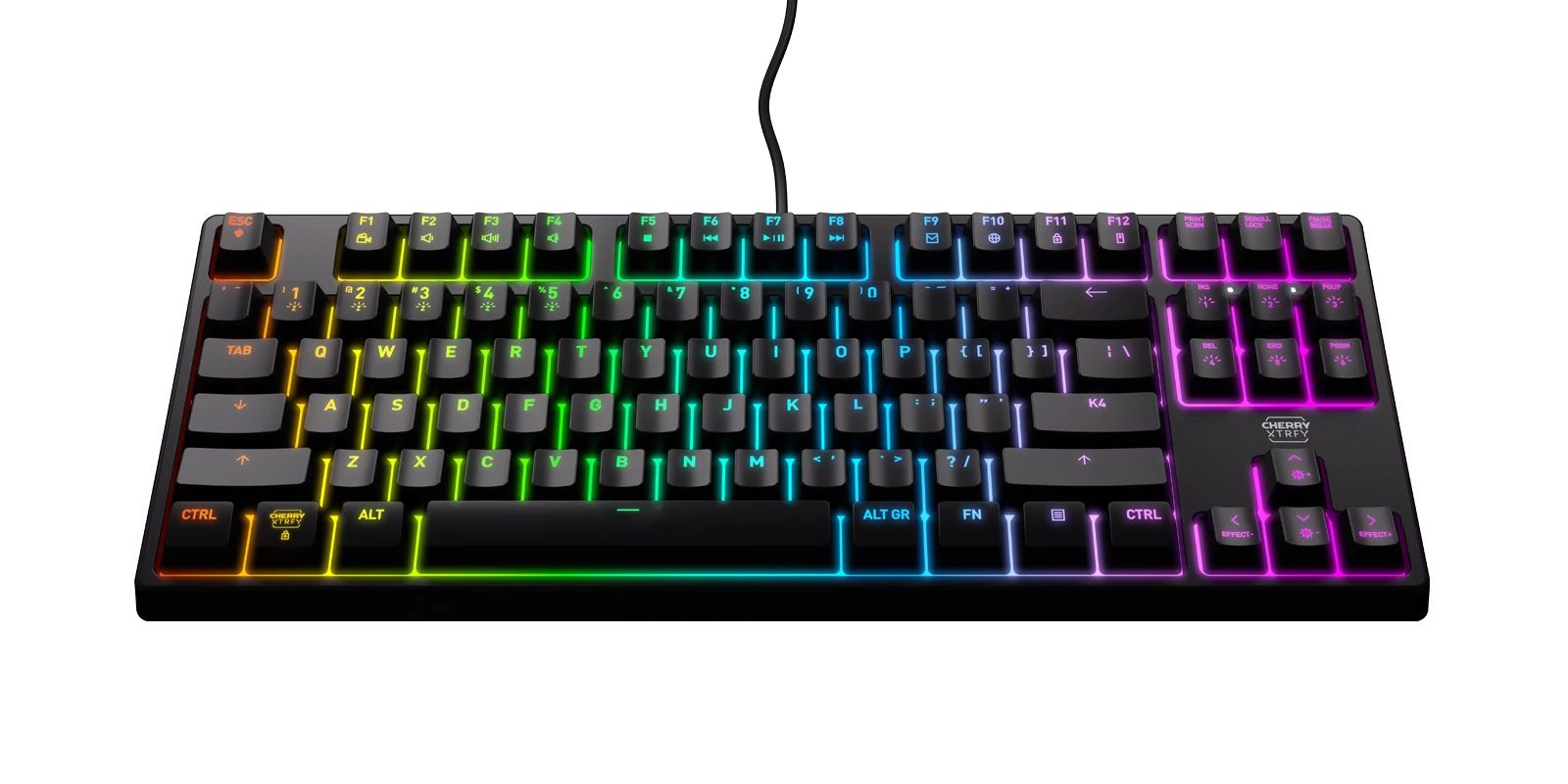 Cherry XTRFY K4V2 Mechanical Gaming RGB Keyboard Black US