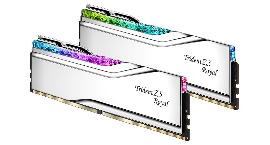 G.SKILL 64GB DDR5 6000MHz Kit(2x32GB) Trident Z5 Royal Silver