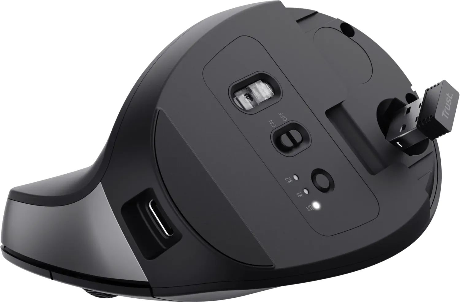Trust Bayo+ Wireless Ergonomic Mouse Black