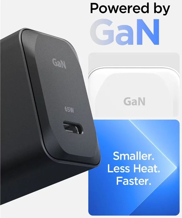 Spigen ArcStation Pro 65W Wall Charger GaN / 1-Port Black