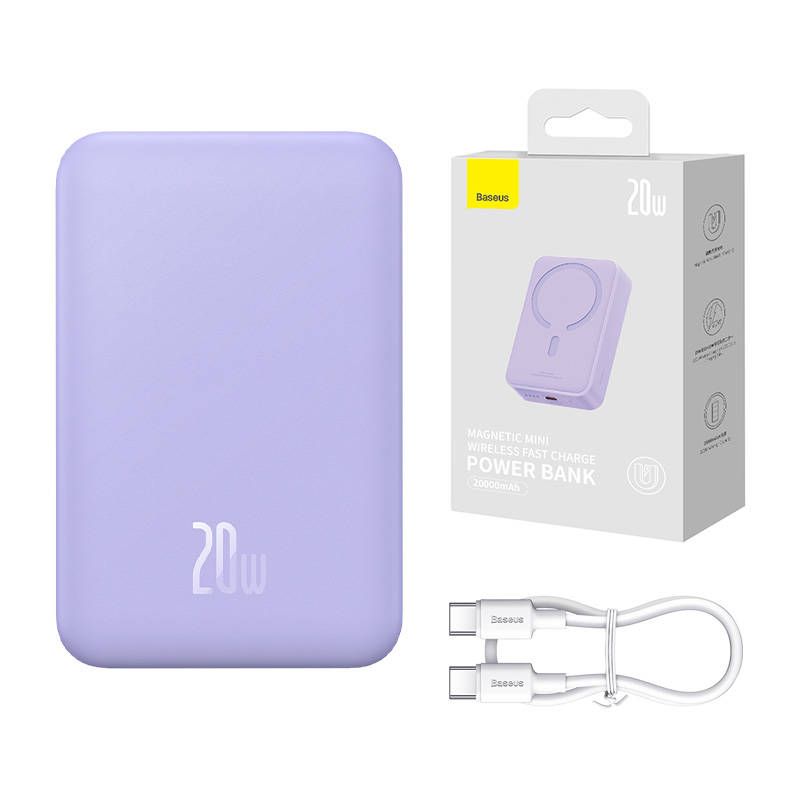 Baseus Magnetic Mini 20000mAh Powerbank Purple