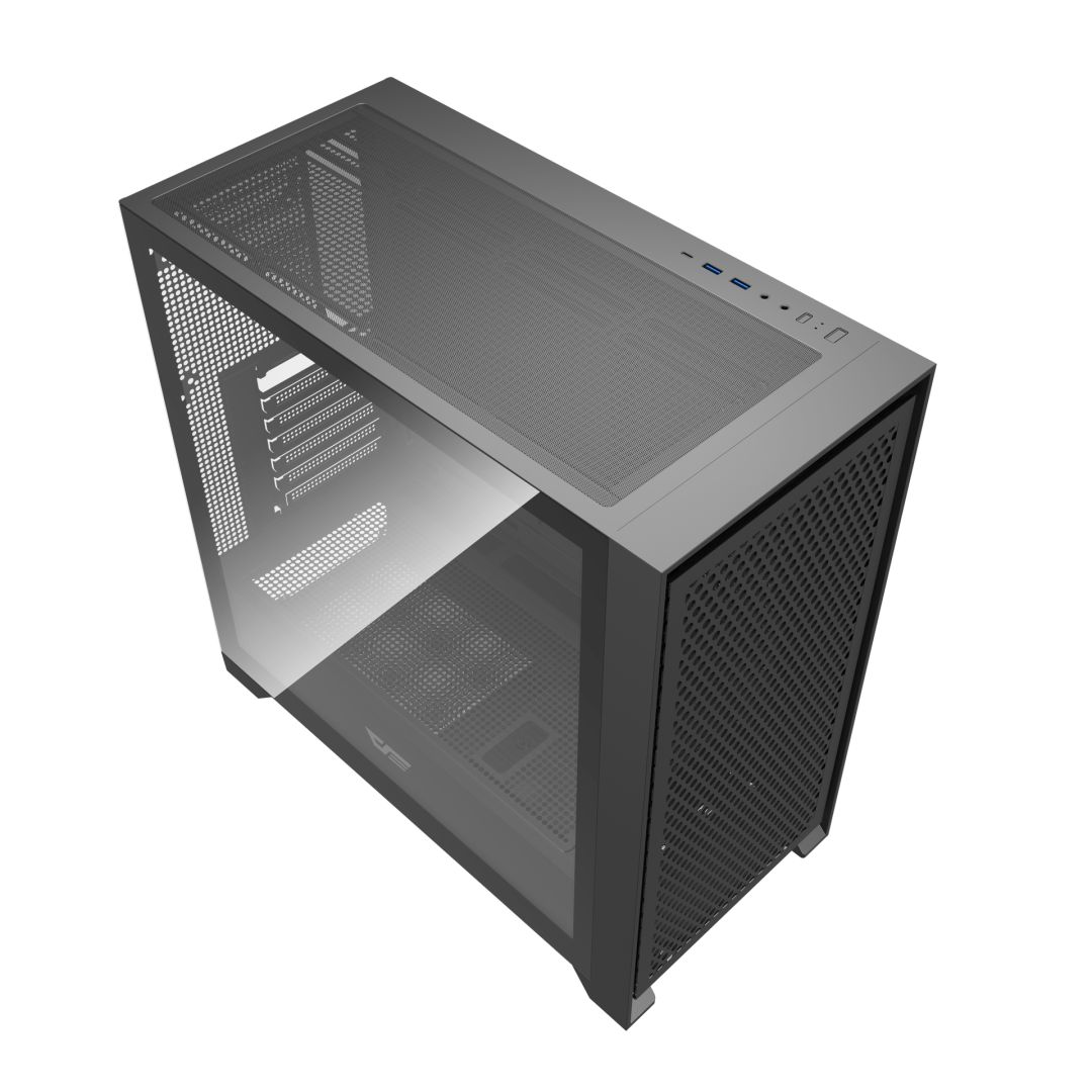 darkFlash DRX90 Mesh Tempered Glass Black