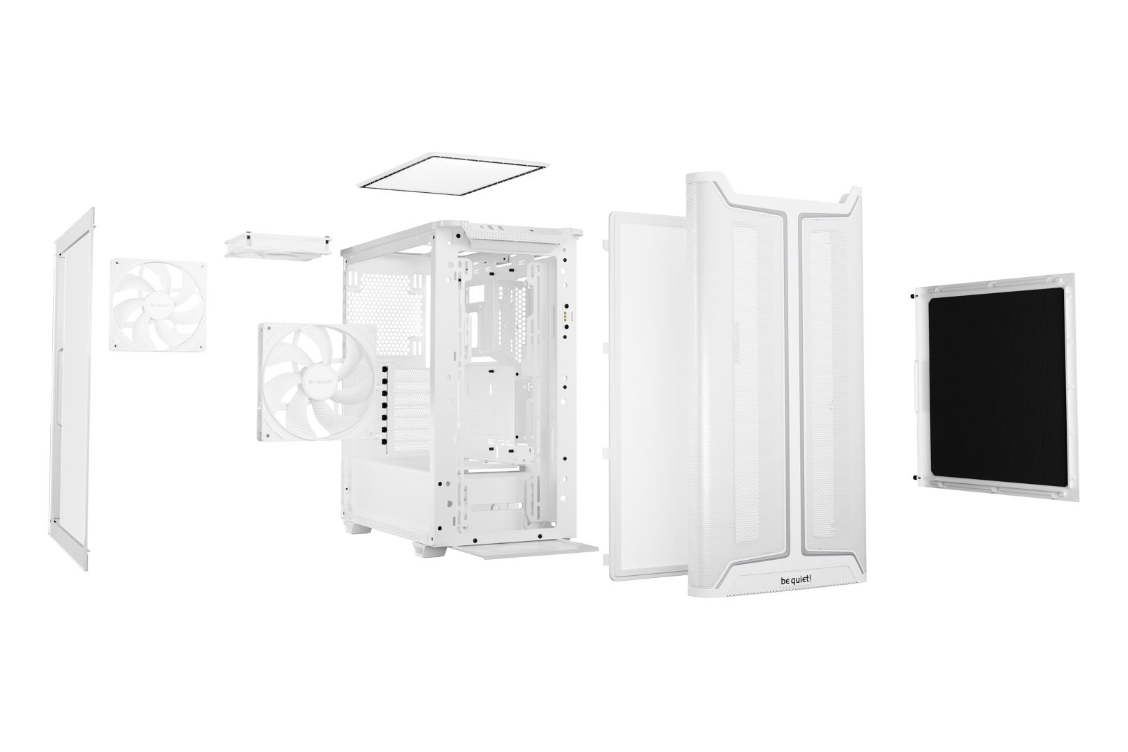 Be quiet! Pure Base 501 DX Tempered Glass White