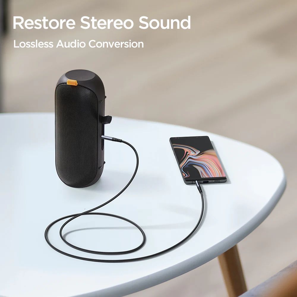 Joyroom SY-A08 AUX stereo audio cable 1,2m Black