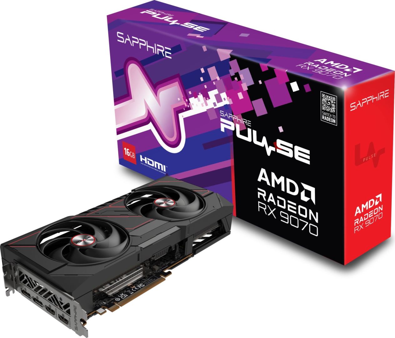 Sapphire Radeon RX9070 16GB DDR6 Pulse OC