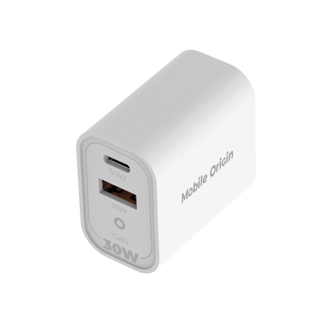 Mobile Origin GaN 30W Travel Charger MO14, EU,USA,UK,AUS