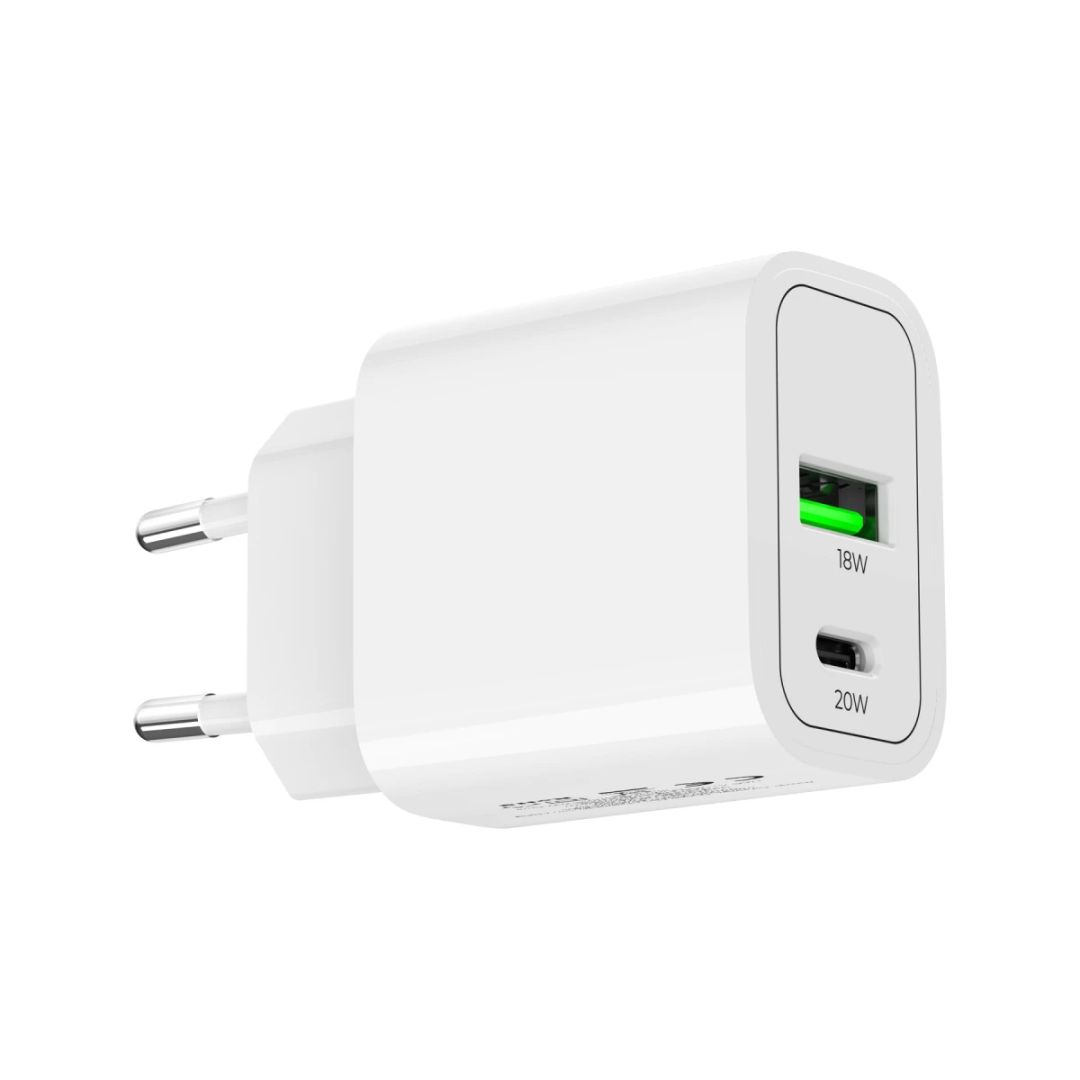 Mobile Origin PD20W Wall Charger MO12, 1 USB-A + 1 USB-C