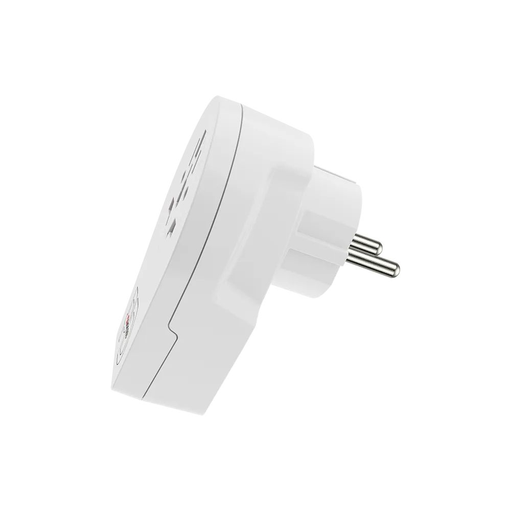 SKROSS Európába utazóknak, USB-C földelt Adapter White