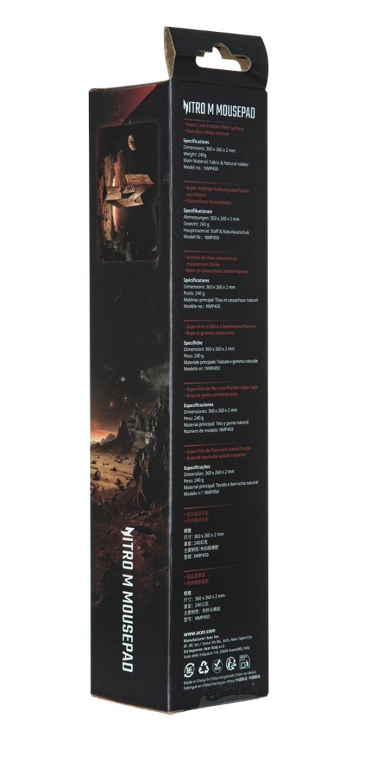 Acer Nitro NMP450 M Gamer Egérpad Black