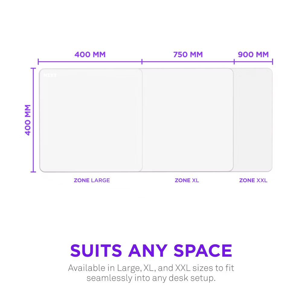 NZXT Zone L Egérpad White