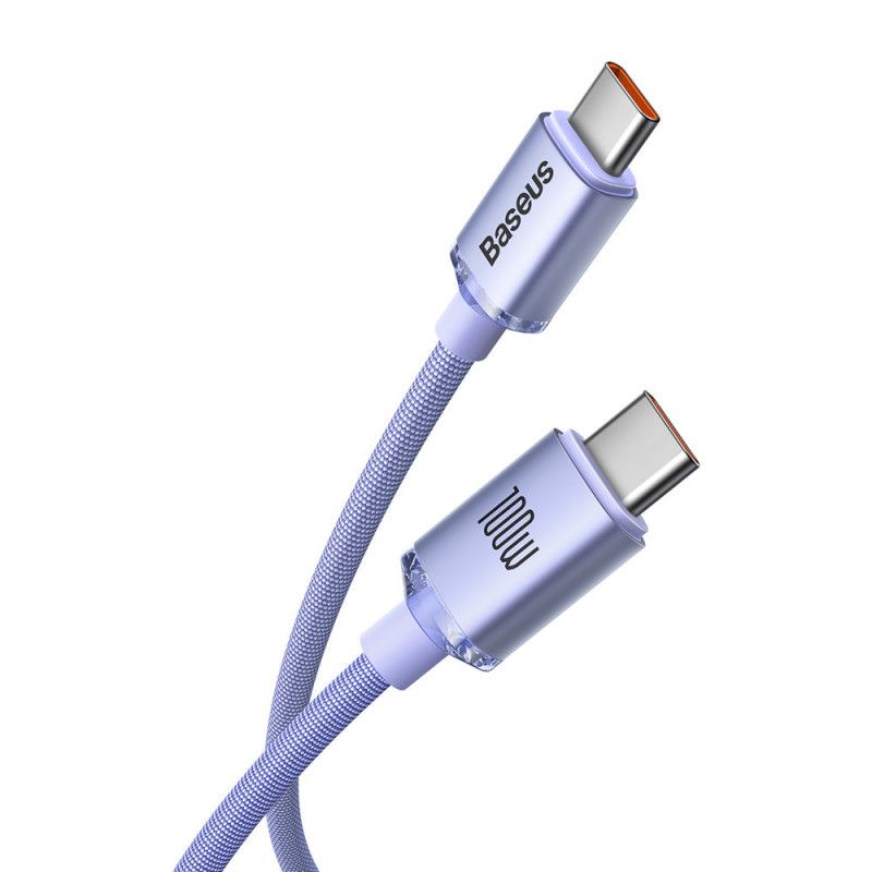 Baseus Crystal Shine USB-C - USB-C Cable Ibolya