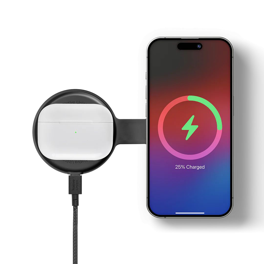 Native Union Voyage 2-in-1 Qi2 wireless charger Black