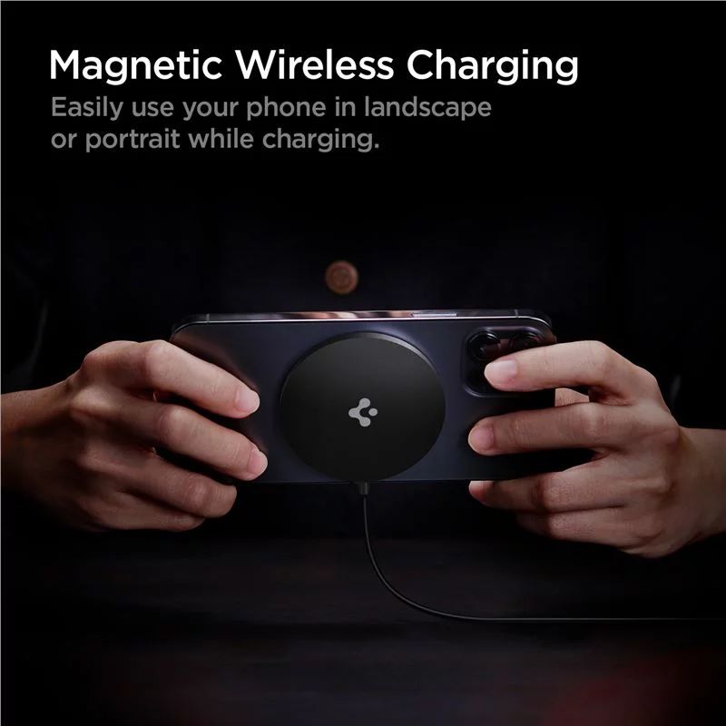 Spigen Power Arc ArcField Magnetic Wireless Charger Fast Charging/7.5W Black