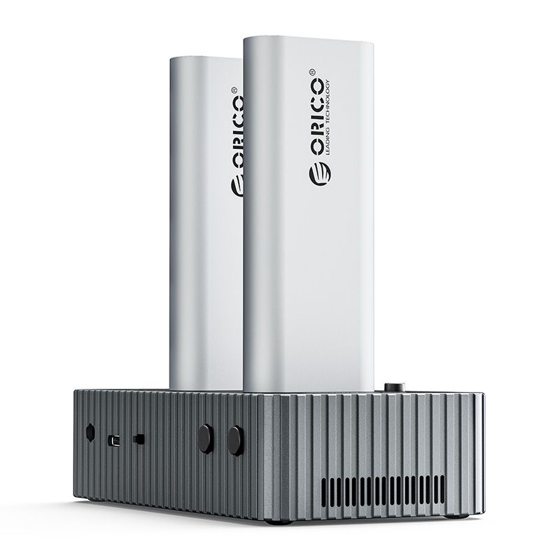 Orico IT28N-C-EU 2-Bay M.2 NVMe SSD Duplicator Grey