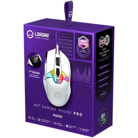 LORGAR MSP80 Gaming Mouse White