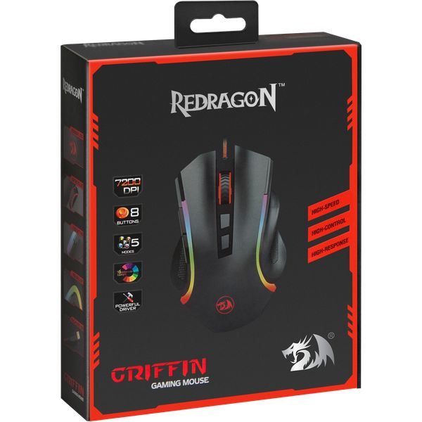 Redragon Griffin Wired gaming mouse Black