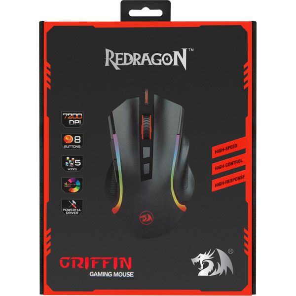 Redragon Griffin Wired gaming mouse Black