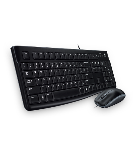 Logitech MK120 USB billentyűzet + egér Black