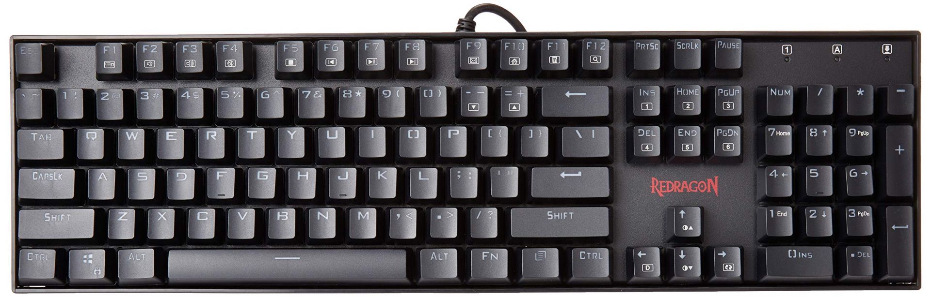 Redragon Mitra RGB Backlit Mechanical Keyboard Blue Switches Black HU