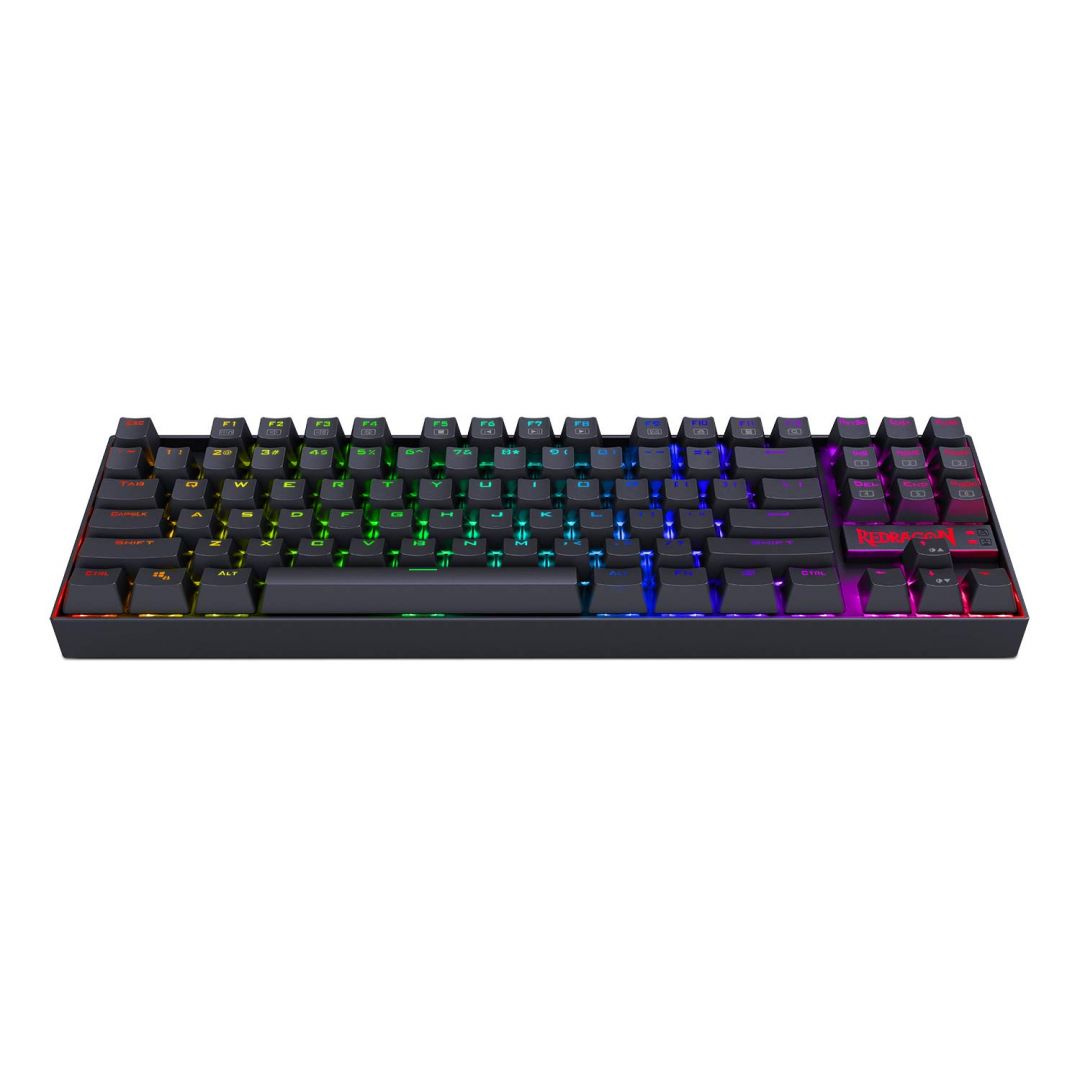 Redragon Kumara RGB Backlit Mechanical Gaming Keyboard Blue Switches Black HU