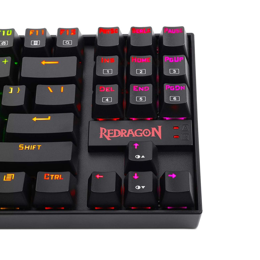 Redragon Kumara RGB Backlit Mechanical Gaming Keyboard Blue Switches Black HU